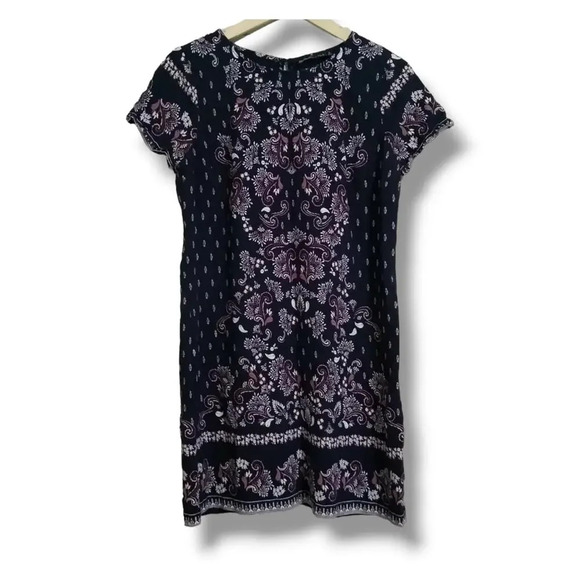 Abercrombie & Fitch women's multicolor paisley pattern short sleeve dress - xsp - Picture 1 of 9